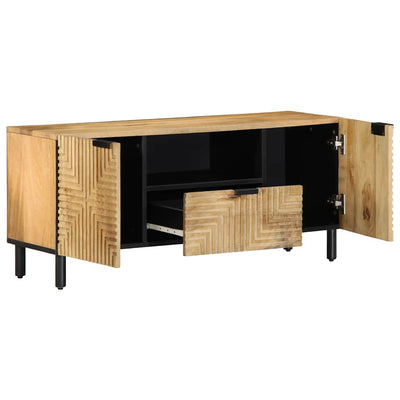 TV Kaappi Ruskea 105x33x46 cm Massiivipuu Mango