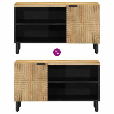 TV Kaappi Ruskea 80x31,5x46 cm Massiivipuu Mango