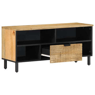 TV-kaappi Ruskea 100x33x46 cm Massiivipuu Mango