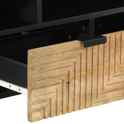 TV-kaappi Ruskea 100x33x46 cm Massiivipuu Mango