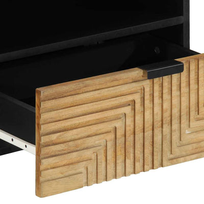 TV Kaappi Ruskea 80x33x46 cm Massiivipuu Mango