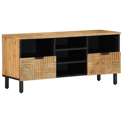 TV-kaappi Ruskea 100x33x46 cm Massiivipuu Mango