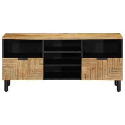 TV-kaappi Ruskea 100x33x46 cm Massiivipuu Mango