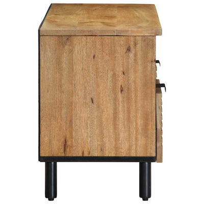 TV-kaappi Ruskea 100x33x46 cm Massiivipuu Mango