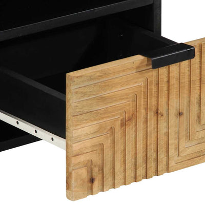 TV-kaappi Ruskea 100x33x46 cm Massiivipuu Mango