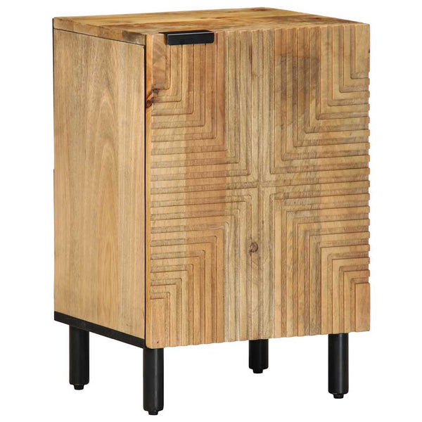 Kylpyhuonekaappi Ruskea 38x33,5x58 cm Massiivipuu Mango