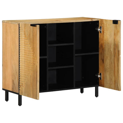 Senkki Ruskea 90x33x75 cm Massiivipuu Mango