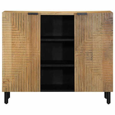 Senkki Ruskea 90x33x75 cm Massiivipuu Mango