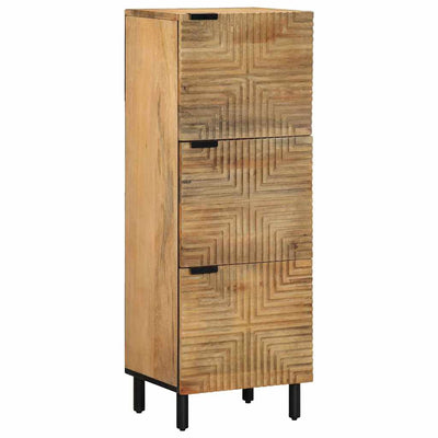 Highboard Ruskea 40x33x110 cm Massiivipuu Mango