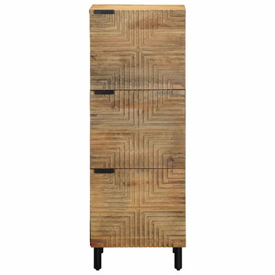 Highboard Ruskea 40x33x110 cm Massiivipuu Mango