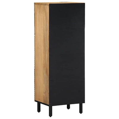 Highboard Ruskea 40x33x110 cm Massiivipuu Mango