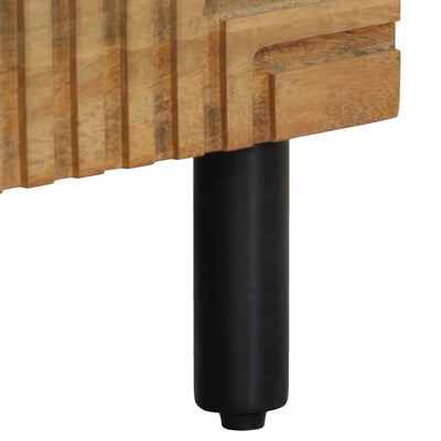 Highboard Ruskea 40x33x110 cm Massiivipuu Mango