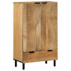 Highboard Ruskea 60x33x100 cm Massiivipuu Mango