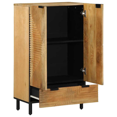 Highboard Ruskea 60x33x100 cm Massiivipuu Mango