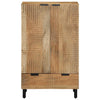 Highboard Ruskea 60x33x100 cm Massiivipuu Mango