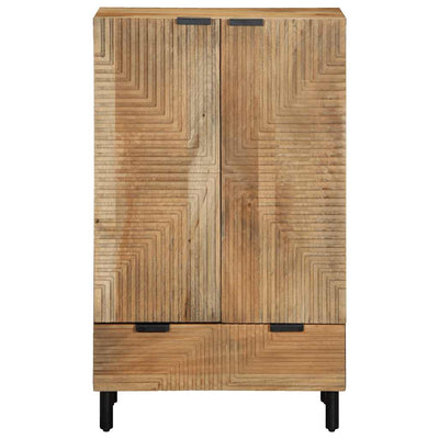 Highboard Ruskea 60x33x100 cm Massiivipuu Mango