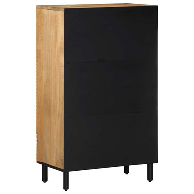 Highboard Ruskea 60x33x100 cm Massiivipuu Mango
