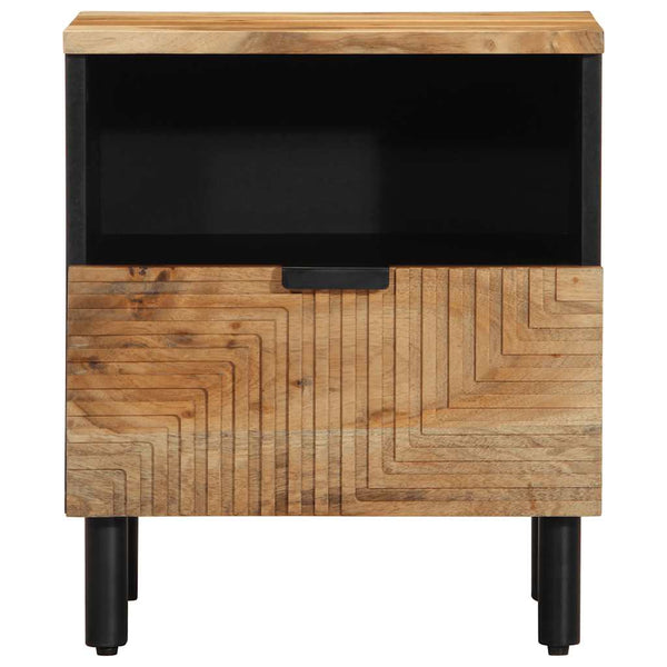 Yöpöydät 2 kpl 40x33x46 cm massiivipuu akaasia