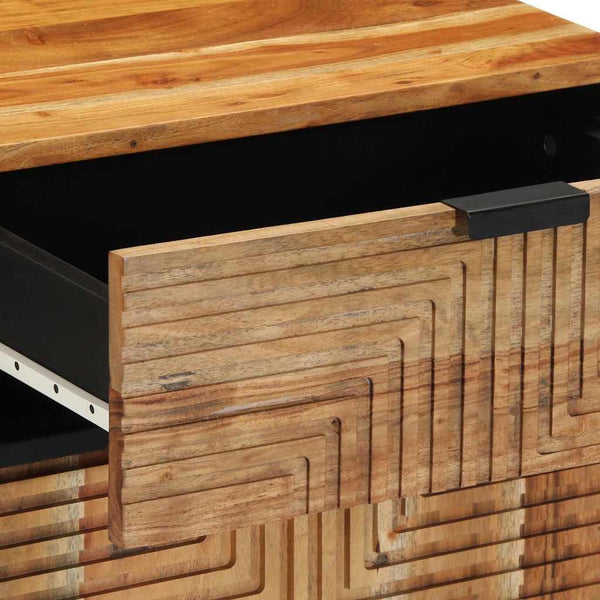 Yöpöytäkaappi Ruskea 50 x 33 x 60 cm täysi akaasiapuu