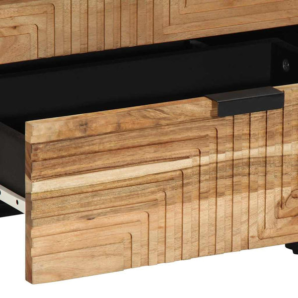 Yöpöytäkaappi Ruskea 50 x 33 x 62 cm täysi akaasiapuu