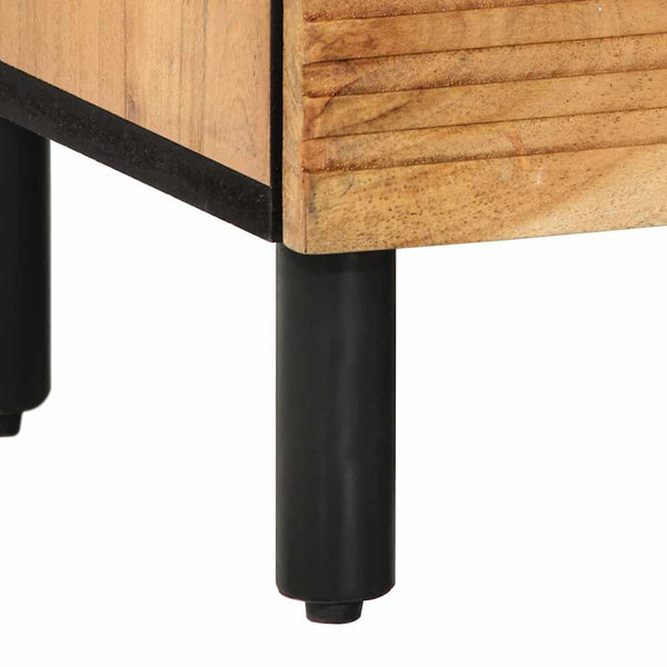 Yöpöytäkaappi Ruskea 50 x 33 x 60 cm täysi akaasiapuu