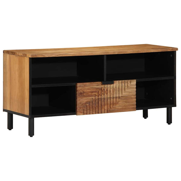 TV-kaappi Solid Acacia Wood 100 x 33 x 46 cm Tiheä akasiapuu