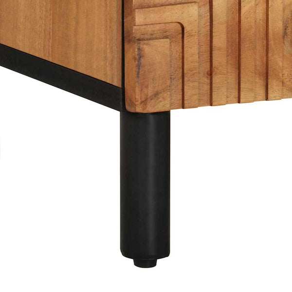 TV-kaappi Solid Acacia Wood 100 x 33,5 x 46 cm Tiheä akasiapuu