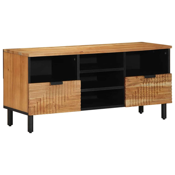 TV-kaappi Solid Acacia Wood 100 x 33,5 x 46 cm Tiheä akasiapuu