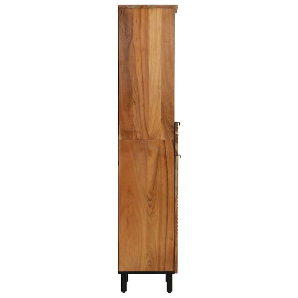 Kylpyhuonekaappi Solid Acacia Wood 38 x 33 x 160 cm