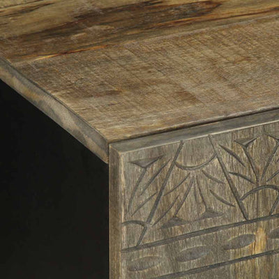 TV-kaappi vaaleanharmaa 105x33,5x46 cm massiivipuu mango