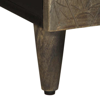 Vaaleanharmaa tv-kaappi Catiosa 105x33,5x46cm (massiivipuu mango)