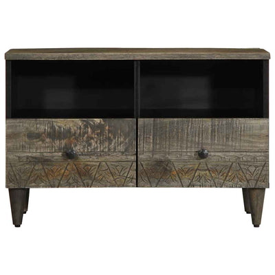 TV-kaappi vaaleanharmaa 70x33,5x46 cm massiivipuu mango