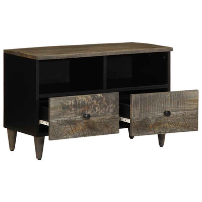 Vaaleanharmaa tv-kaappi Martinian 70x33,5x46cm (massiivipuu mango)