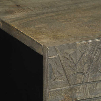 Senkki Vaaleanharmaa 60x33,5x75 cm Massiivipuu Mango