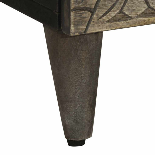 Vaaleanharmaa senkki Rosianu 60x33,5x75cm (massiivipuu mango)