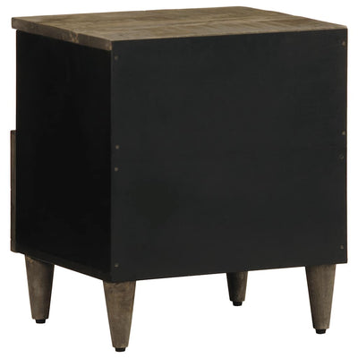 Vaaleanharmaa yökaappi Pinilopi 40x33x46cm (massiivipuu mango)