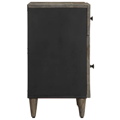 Vaaleanharmaa yökaappi Sibriu 50x33x60cm (massiivipuu mango)