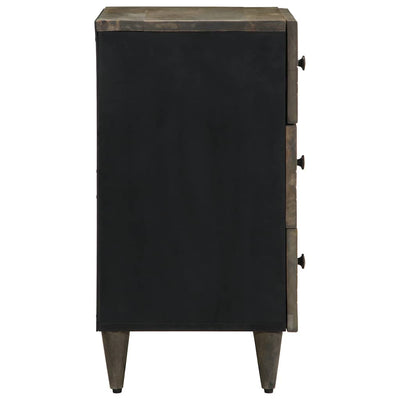 Vaaleanharmaa yökaappi Zambina 50x33x60cm (massiivipuu mango)