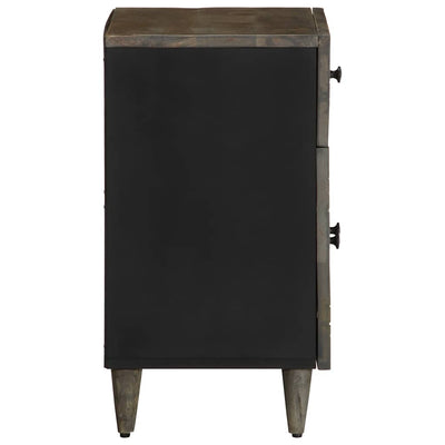 Vaaleanharmaa yökaappi Cus 50x33x60cm (massiivipuu mango)