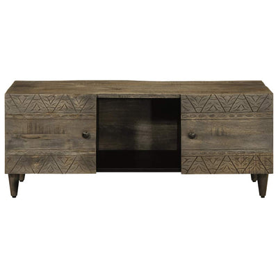 sohvapöytä vaaleanharmaa 100x54x40 cm massiivipuu mango
