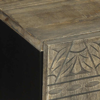 Vaaleanharmaa tv-kaappi Lockie 105x33,5x46cm (massiivipuu mango)