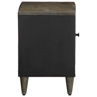 Vaaleanharmaa tv-kaappi Zlatinka 80x31,5x46cm (massiivipuu mango)