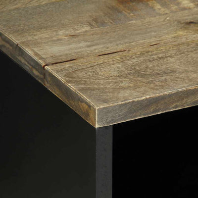 Vaaleanharmaa tv-kaappi Zlatinka 80x31,5x46cm (massiivipuu mango)