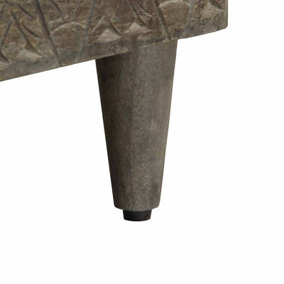 Musta tv-taso Lorenzzo 100x33x46cm (mangopuu)