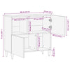 Senkki 80x33x75 cm Massiivipuu Mango