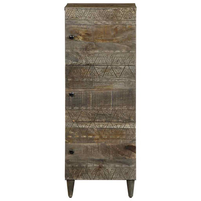 Kaappi 40x33x110 cm täysi mangopuu