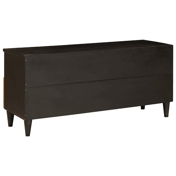 TV-kaappi Musta ja kulta 100 x 33 x 46 cm Tekninen puu