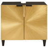 Pesuallaskaappi hyllyllä ovella Musta ja kulta 62 x 33 x 58 cm