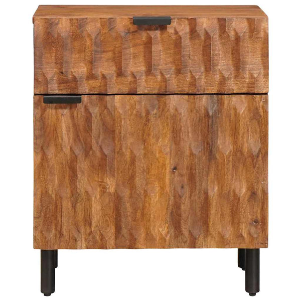 Yöpöytäkaappi 50 x 60 x 33 cm Ruskea Kiinteä mango puu