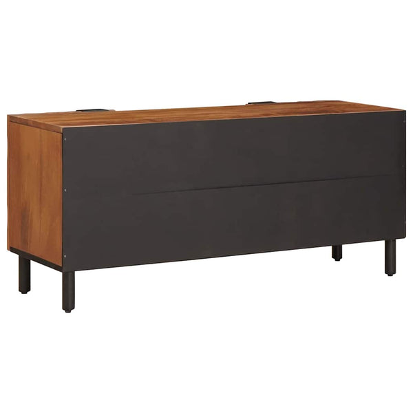TV-kaappi ovella Akasiapuun ruskea viimeistely 105 x 33 x 46 cm